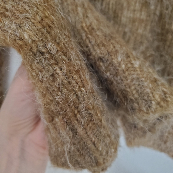 Kaffe Medium Wool Mix Sweater Kasarla Roll Neck Pullover Brown Knit Turtleneck - Picture 7 of 15